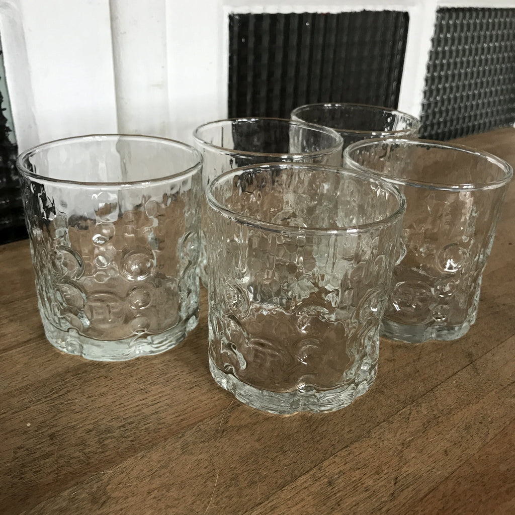 Lot de 5 verres publicitaires à whisky BP - Hello Broc