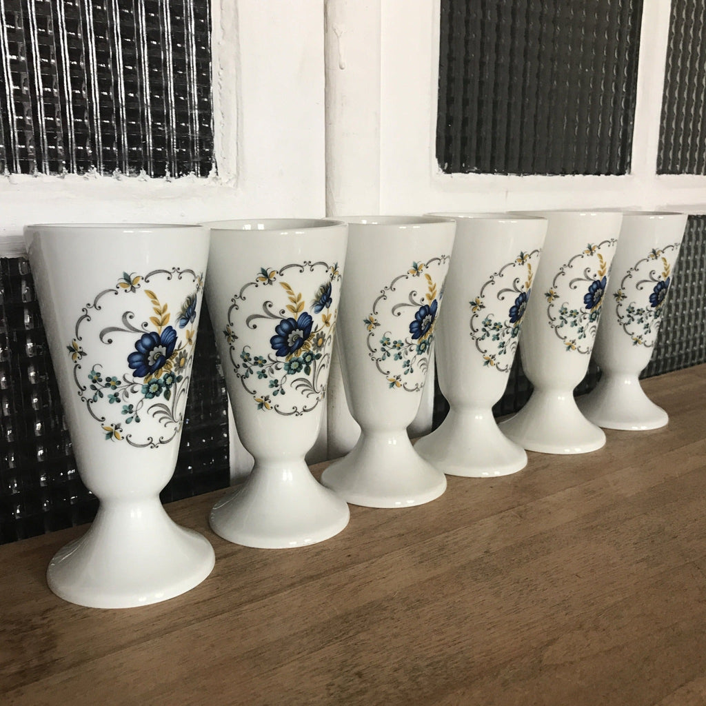 Lot de 6 mazagrans en porcelaine de Limoges - Hello Broc