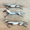 Lot de 6 porte-couteau forme cheval en métal chromé par Hello Broc brocante en ligne