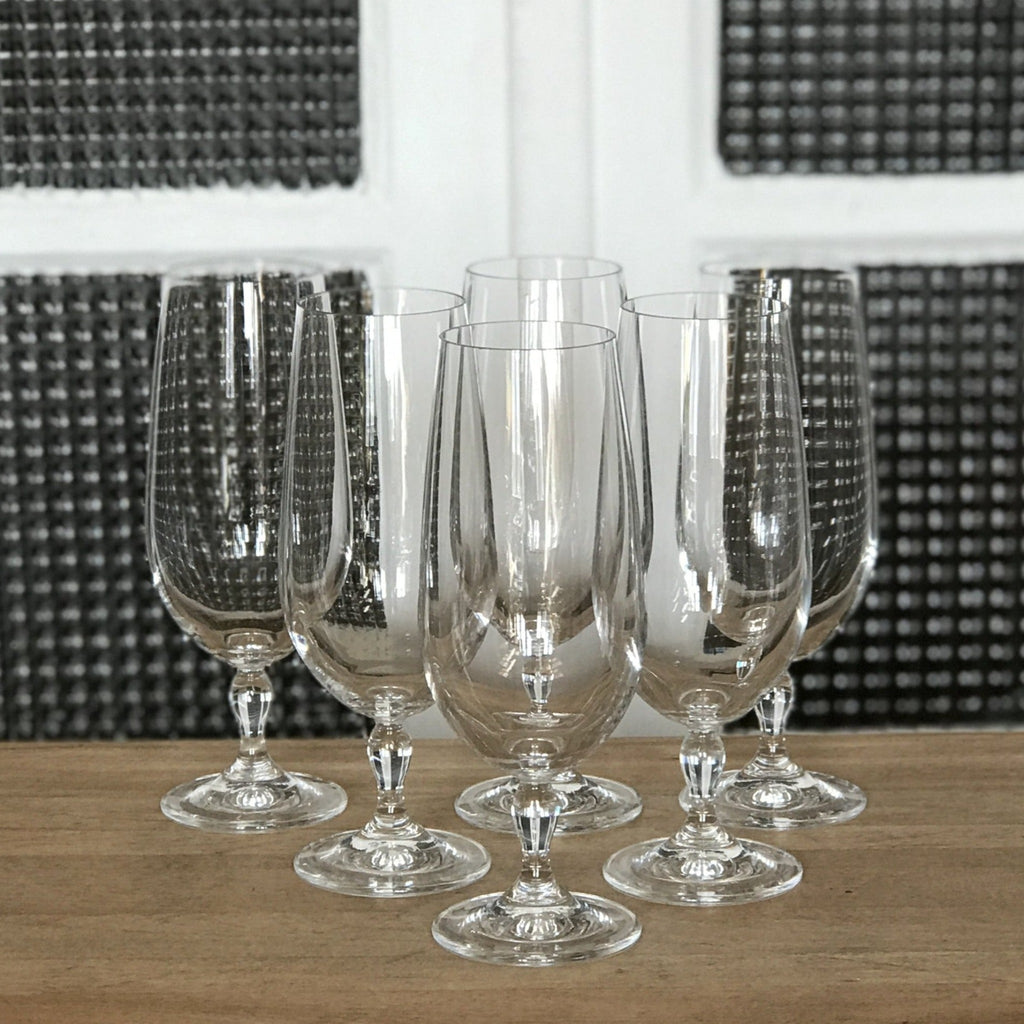 Lot de 6 verres à bière, à cocktail ou à jus en cristal - Hello Broc