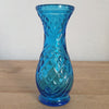 Mini vase soliflore en verre moulé bleu - Hello Broc