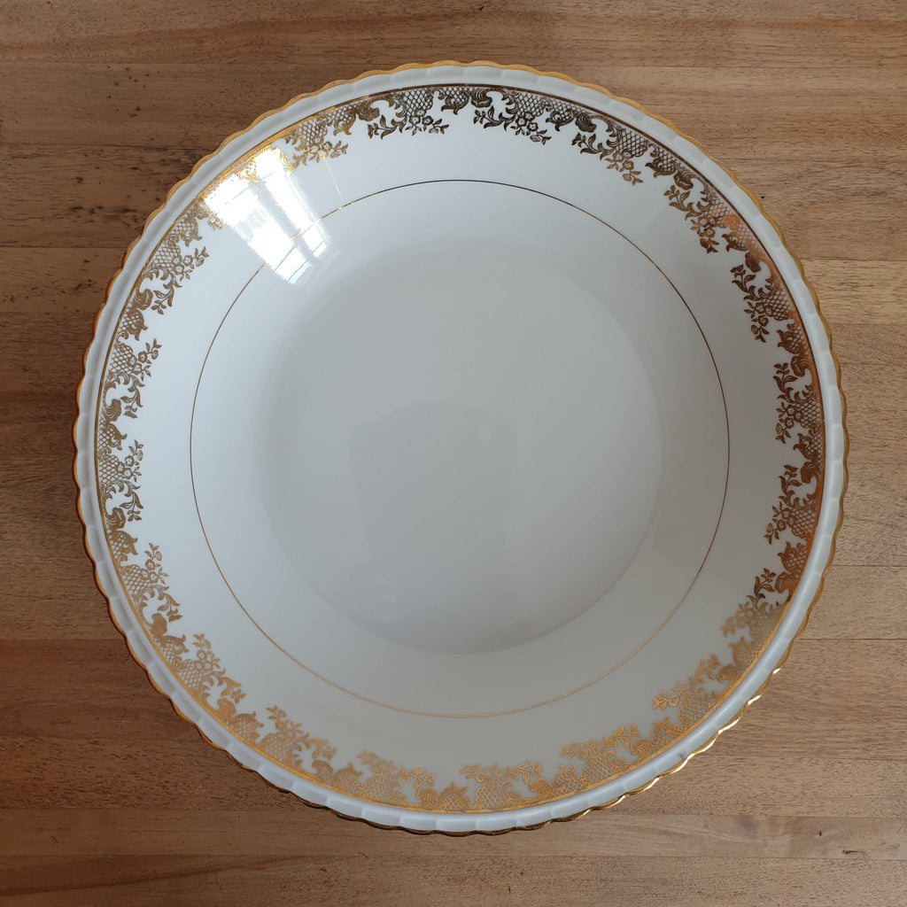 Plat de service rond creux en porcelaine ADP France - Hello Broc