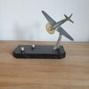 Presse-papier figurine avion en métal socle marbre - Hello Broc